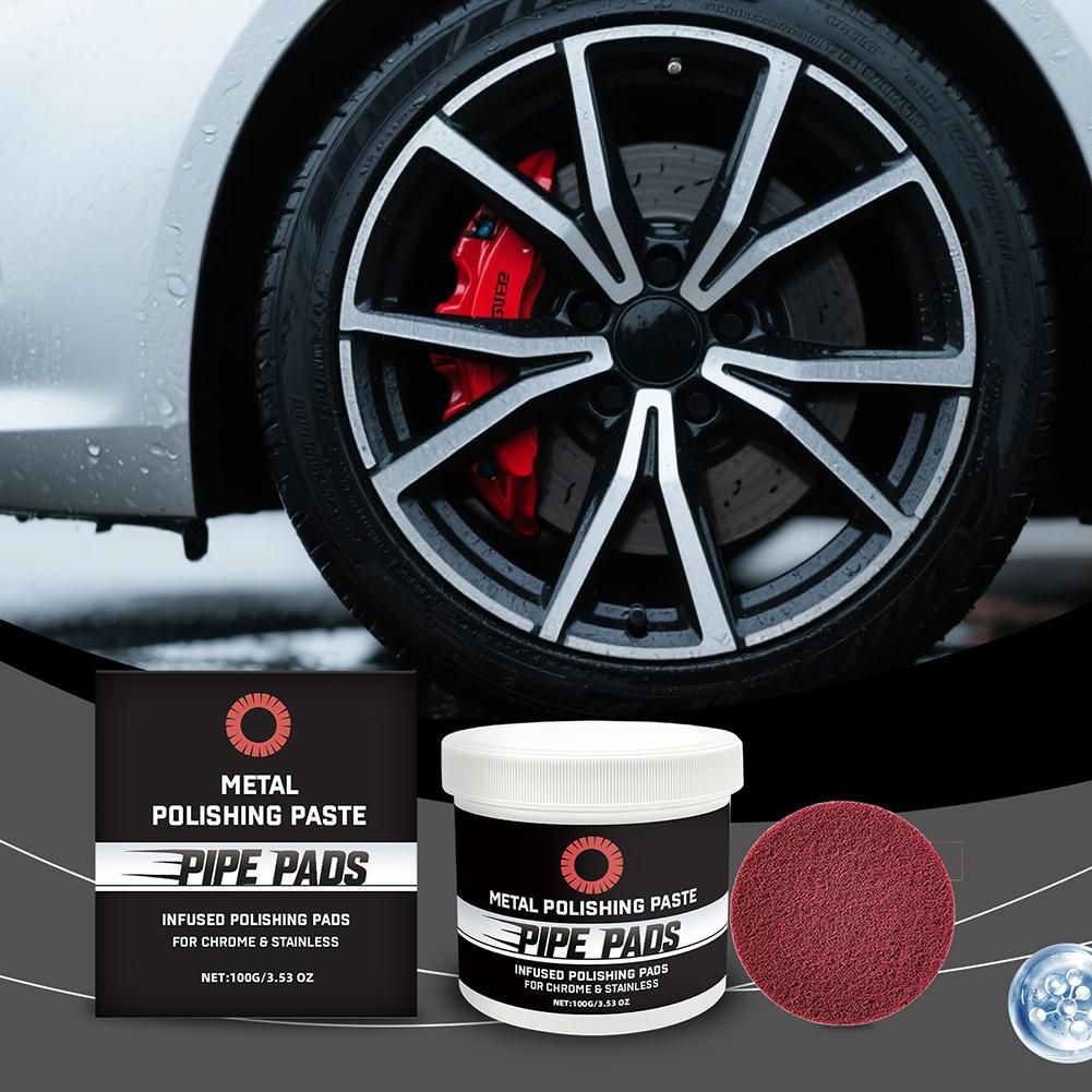 Набір для догляду за поліруванням металу 100 г, Набір для чищення та відновлення нержавіючої сталі, Засіб для видалення потьмяніння з хрому, Захисний полірувальний засіб 100ml
Набір для догляду за поліруванням металу 100 г, Набір для чищення та відновлення нержавіючої сталі, Засіб для видалення потьмяніння з хрому, Захисний полірувальний засіб 100ml