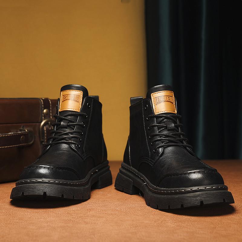 Осенне-зимние мужские короткие ботинки Классический ретро дизайн стиль Открытый отдых бизнес вечеринка Повседневная офисная обувь для мотоцикла 44 чёрный
Осенне-зимние мужские короткие ботинки Классический ретро дизайн стиль Открытый отдых бизнес вечеринка Повседневная офисная обувь для мотоцикла 44 чёрный