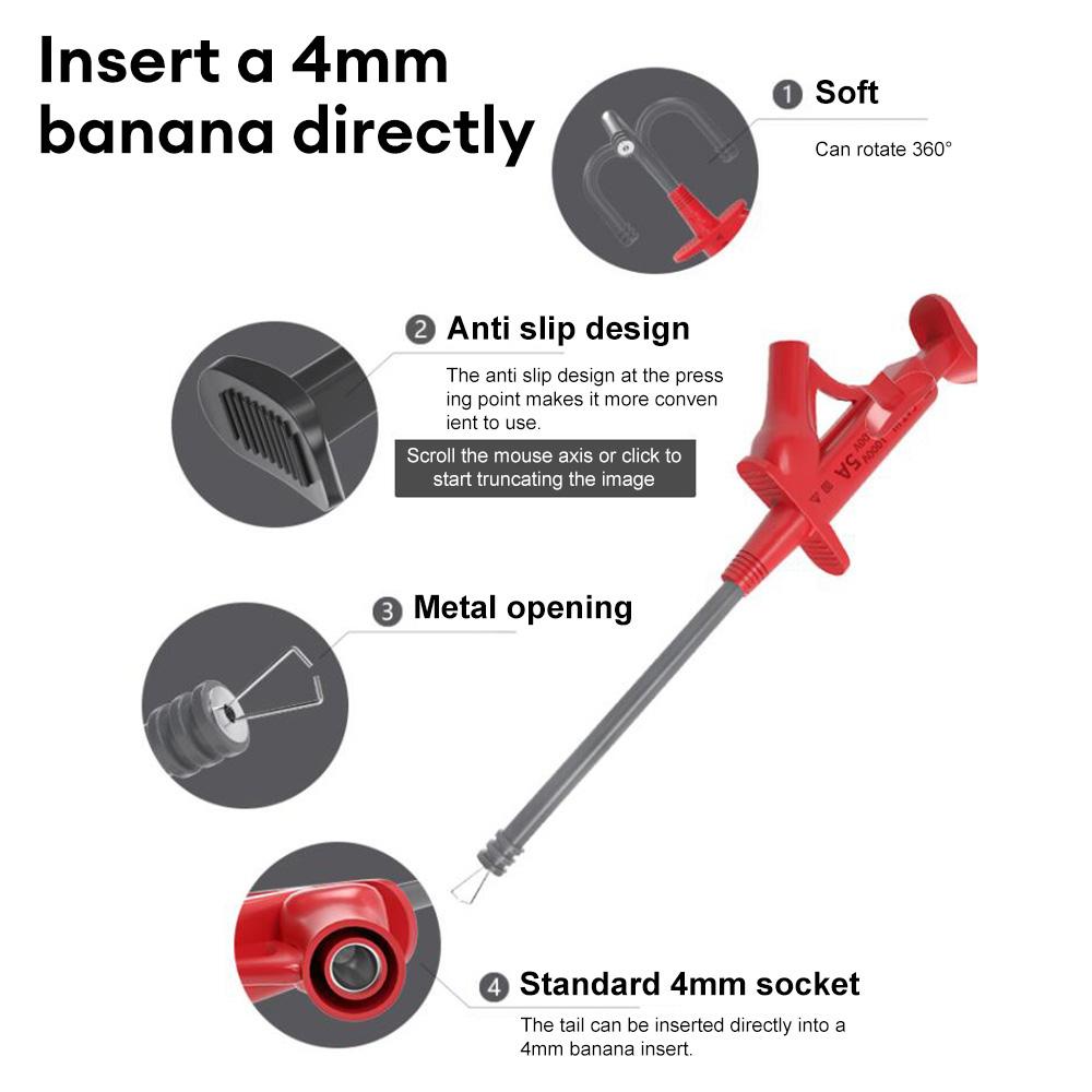 1PCS Multifunctional Insulated Quick Test Hook Clip 1000V Electric Flexible Testi Probe Instrument Accessories чорний
1PCS Multifunctional Insulated Quick Test Hook Clip 1000V Electric Flexible Testi Probe Instrument Accessories чорний