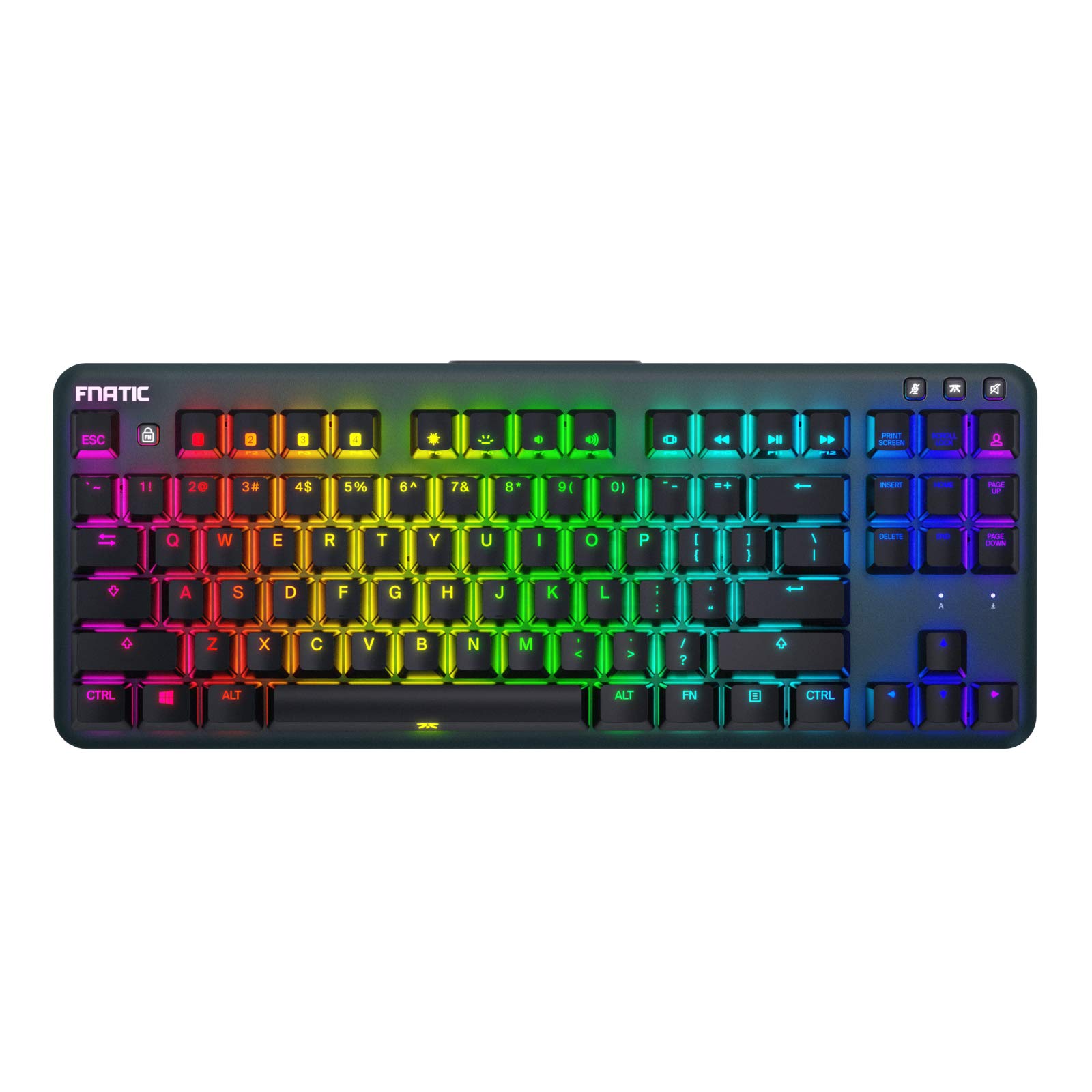 FnaticGear miniSTREAK SILENT US Gaming Keyboard Тиха червона вісь Англійська розкладка Tenkeyless KB547 KB0004-001 чорний
FnaticGear miniSTREAK SILENT US Gaming Keyboard Тиха червона вісь Англійська розкладка Tenkeyless KB547 KB0004-001 чорний