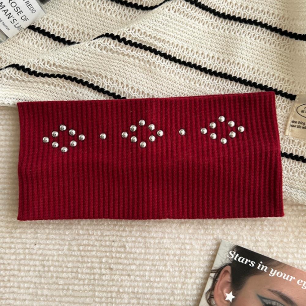 Knit Hair Accessories Versatile Metal Rivet Hairband Elastic Wide Headband Y2k Fashion Hairband For Dating Work Travel червоний
Knit Hair Accessories Versatile Metal Rivet Hairband Elastic Wide Headband Y2k Fashion Hairband For Dating Work Travel червоний