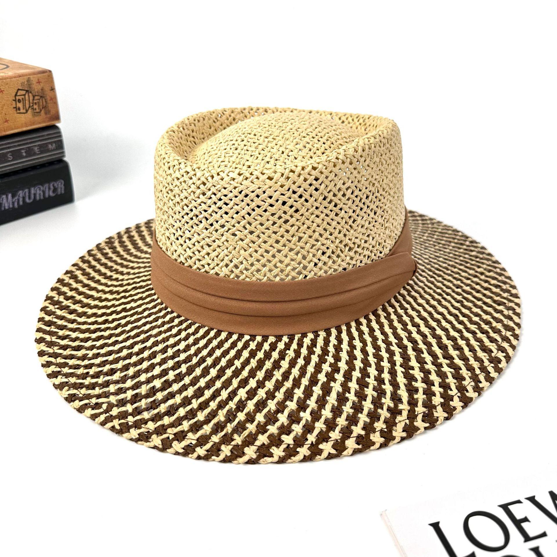 French British Style Color Matching Concave Straw Hat Women S Summer Outing Sunshade Jazz Hat Versatile Beach Hat Top Hat M(56-58cm)
French British Style Color Matching Concave Straw Hat Women S Summer Outing Sunshade Jazz Hat Versatile Beach Hat Top Hat M(56-58cm)