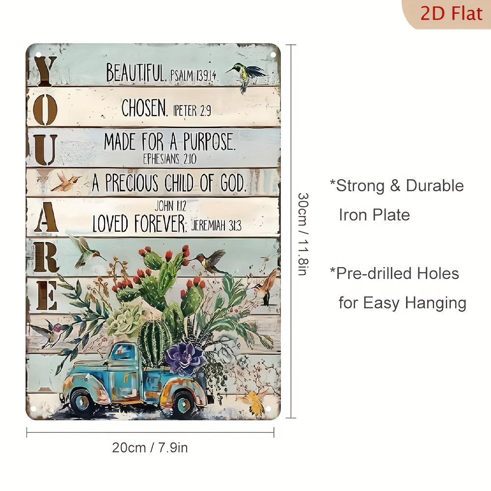 x Inch Vintage You Are Always Loved Bible Blessing Iron Sign Floral Design Home Garden Patio Porch 20x30cm(7.8x11.8inch)
x Inch Vintage You Are Always Loved Bible Blessing Iron Sign Floral Design Home Garden Patio Porch 20x30cm(7.8x11.8inch)