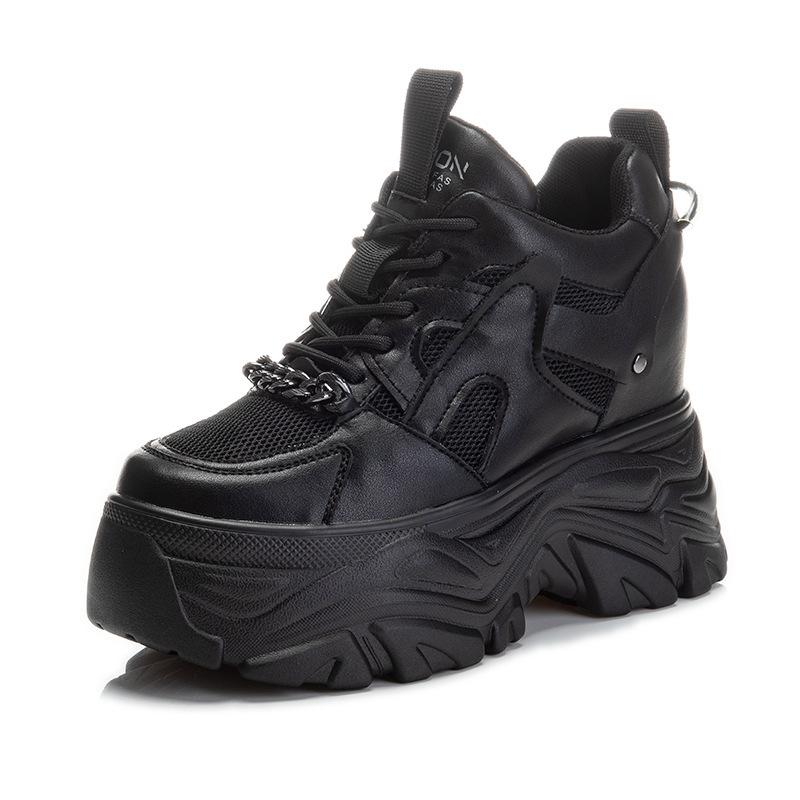 Inner height increase autumn and winter new breathable dad shoes platform mesh small sports and leisure shoes A 39 чорний
Inner height increase autumn and winter new breathable dad shoes platform mesh small sports and leisure shoes A 39 чорний