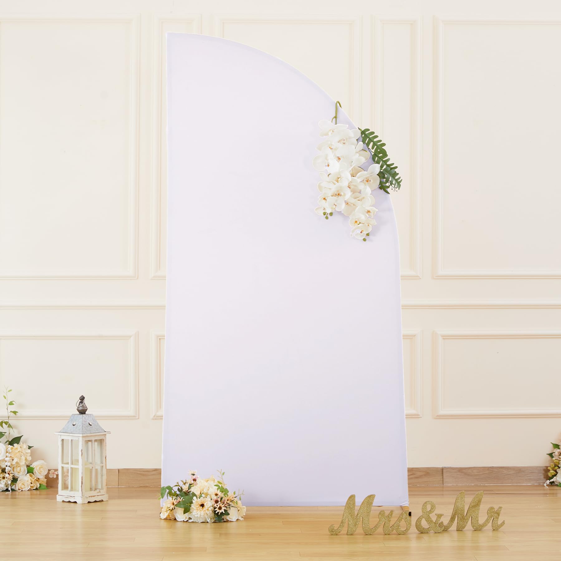 Arch Backdrop Cover, Wedding Arch Stand Cover, Spandex Half Moon Arch Covers for Birthday Party, Baby Shower, Banquet Decoration 3.9x1.6FT(120x50cm) білий
Arch Backdrop Cover, Wedding Arch Stand Cover, Spandex Half Moon Arch Covers for Birthday Party, Baby Shower, Banquet Decoration 3.9x1.6FT(120x50cm) білий