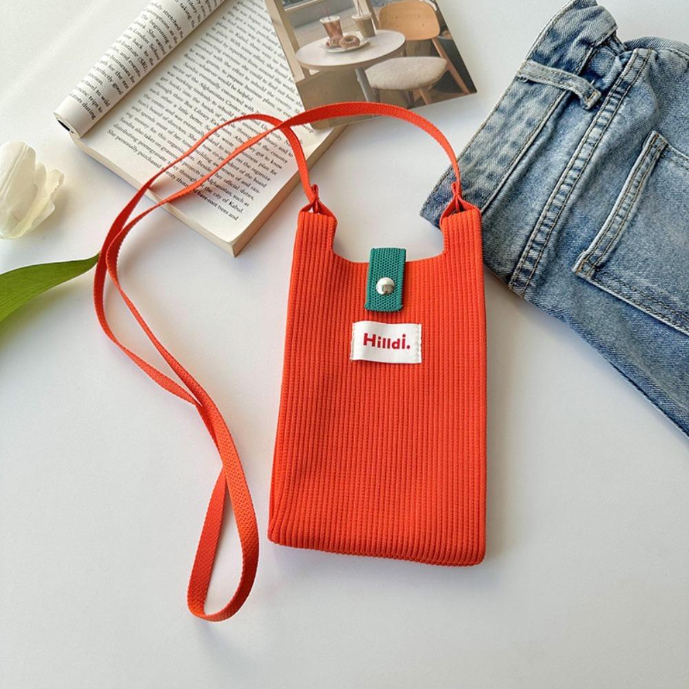 Модная простая вязаная сумка для мобильного телефона, сумка через плечо, мини-кошелек, повседневная сумка-мессенджер, летняя пляжная сумка, дорожная сумка