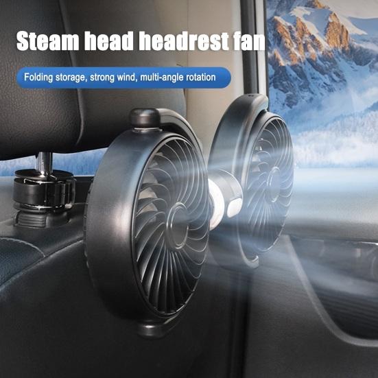 USB Car Backseat Fan 360 Degrees Rotatable 3-Speed Adjustable Universal SUV Truck Vehicle Auto Headrest Mount Dual Head Cooling Fan чорний
USB Car Backseat Fan 360 Degrees Rotatable 3-Speed Adjustable Universal SUV Truck Vehicle Auto Headrest Mount Dual Head Cooling Fan чорний