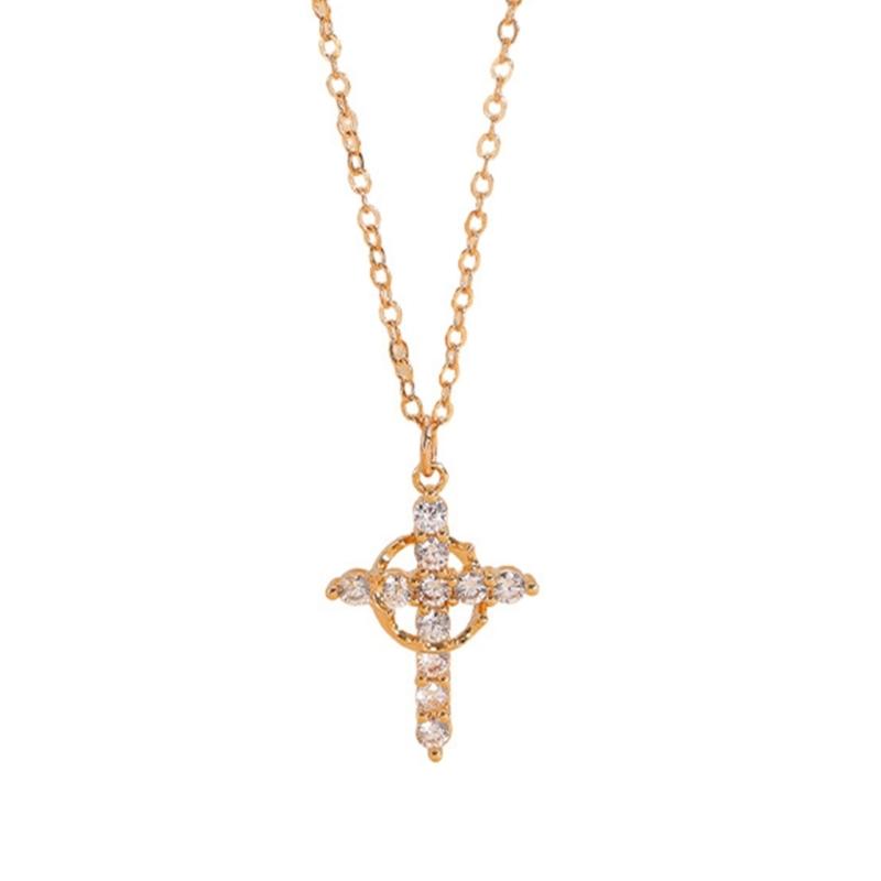 Elegant Rotating Vintage Cubic Zirconia Pendant Necklace Adjustable Collarbone Chain For Women Gift золотий
Elegant Rotating Vintage Cubic Zirconia Pendant Necklace Adjustable Collarbone Chain For Women Gift золотий