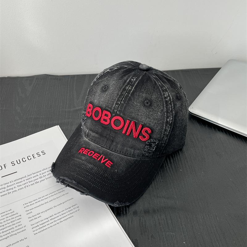 New Soft Top Wash Letter Embroidery Ripped Baseball Cap Baseball Hat for Women Korean Version Retro Versatile Face Small adjustable
New Soft Top Wash Letter Embroidery Ripped Baseball Cap Baseball Hat for Women Korean Version Retro Versatile Face Small adjustable