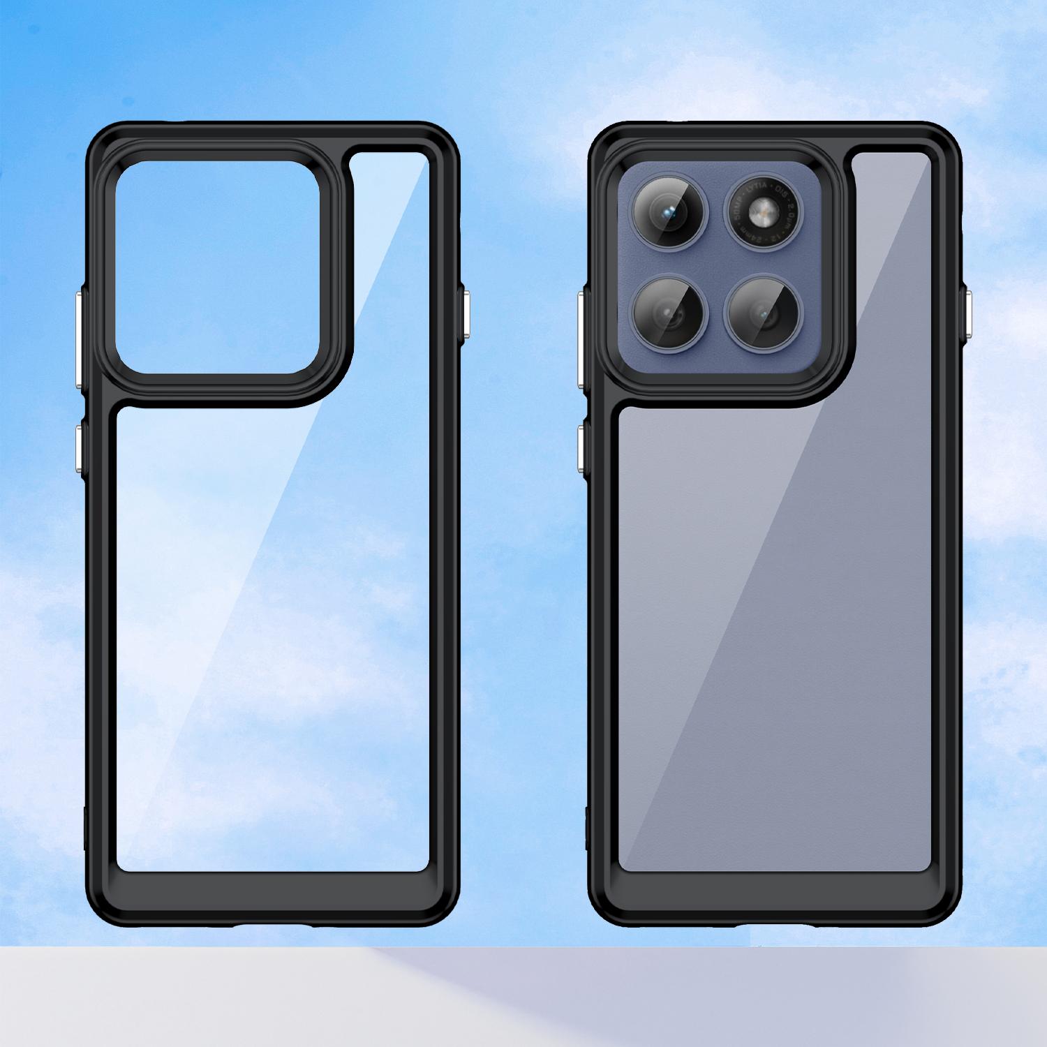 For Motorola Edge 60 Pro 5G Case TPU+Acrylic Protective Clear Phone Cover Transparent
For Motorola Edge 60 Pro 5G Case TPU+Acrylic Protective Clear Phone Cover Transparent