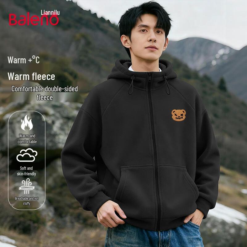 Baleno Men s Hooded Fleece Lined Zip-Up Hoodie Jacket L
Baleno Men s Hooded Fleece Lined Zip-Up Hoodie Jacket L