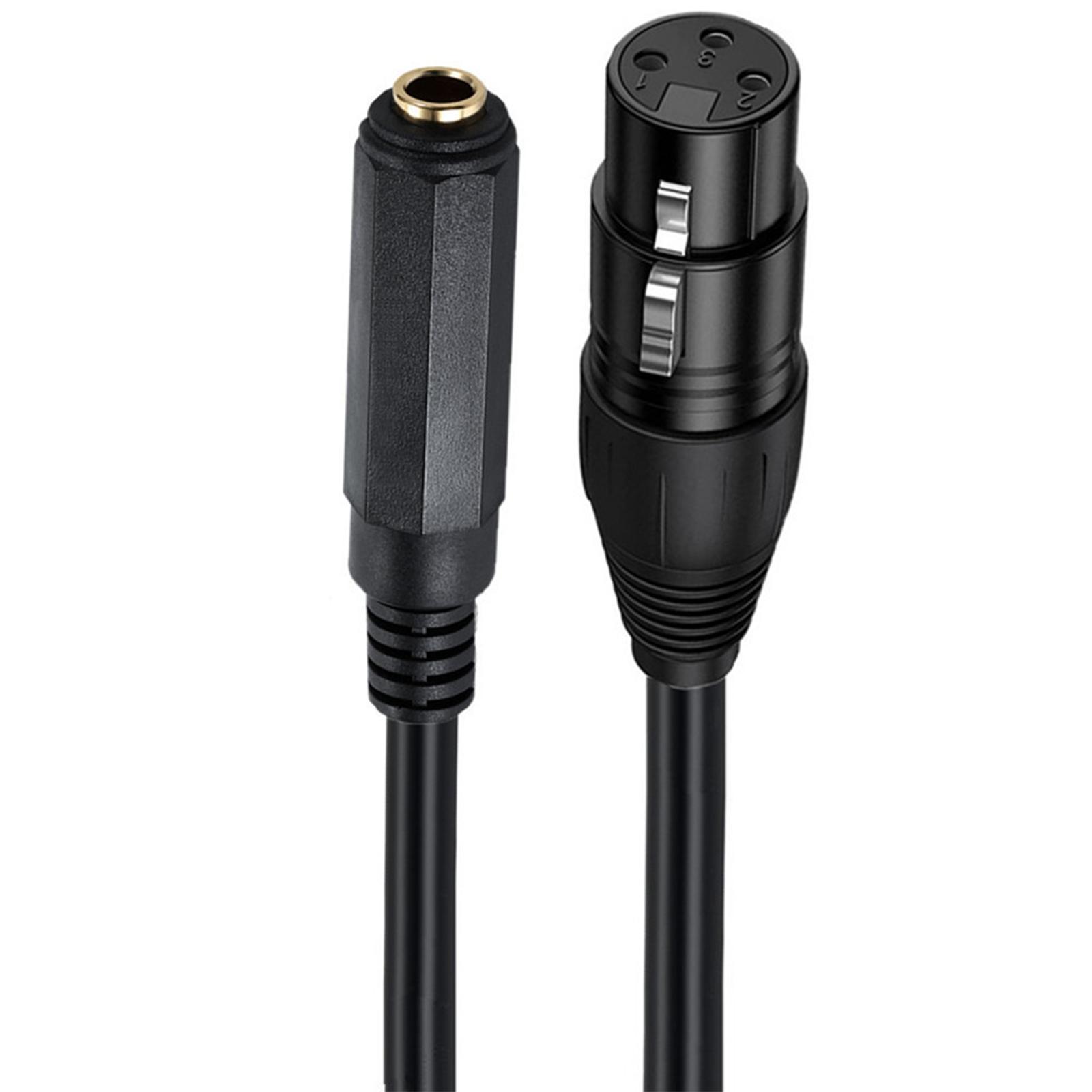 XLR 3 Pin to 6.35mm 1/4 TS/TRS Female Audio Cable, Stereo 6.35mm to XLR Plug Stereo Mic Audio Connector for Microphone 1
XLR 3 Pin to 6.35mm 1/4 TS/TRS Female Audio Cable, Stereo 6.35mm to XLR Plug Stereo Mic Audio Connector for Microphone 1