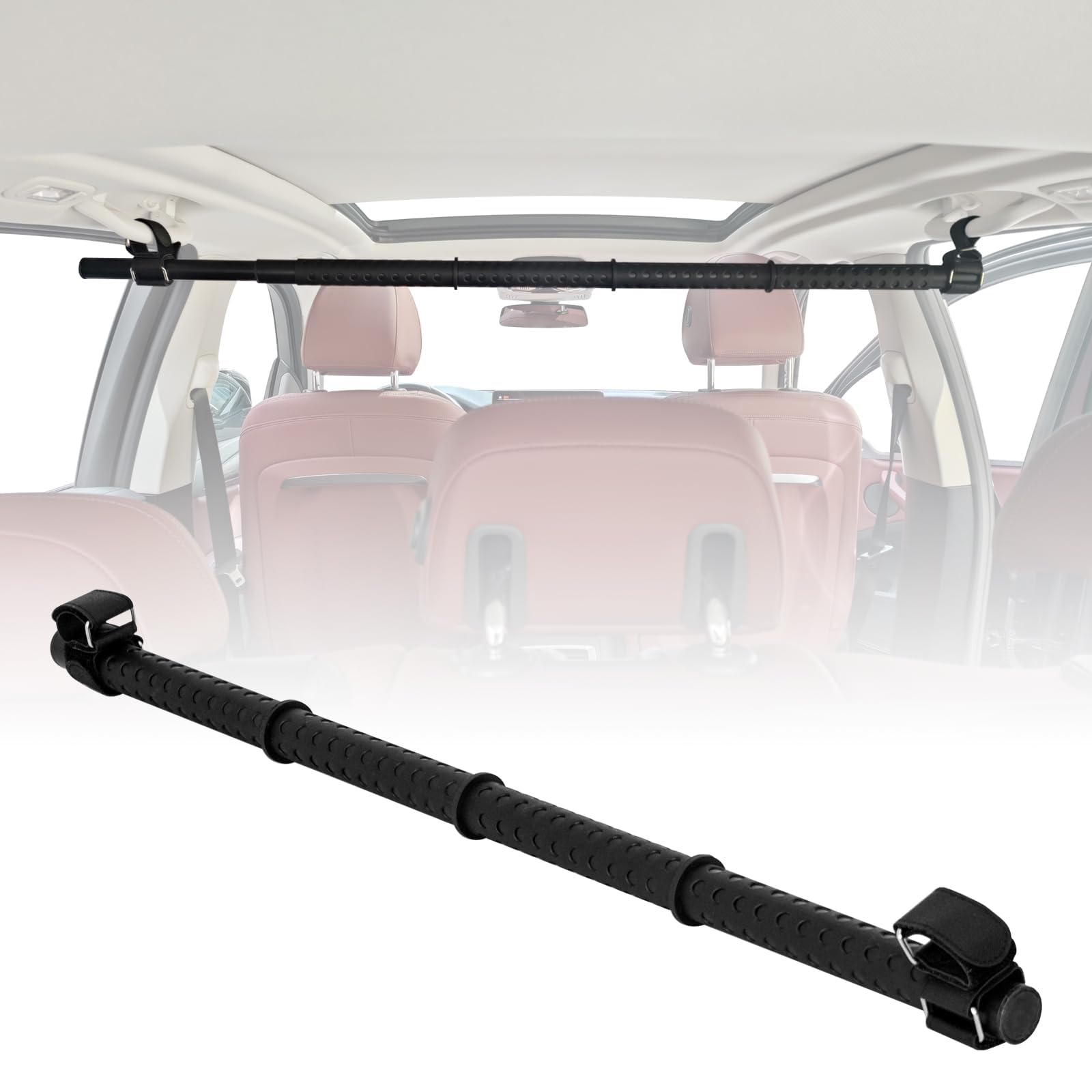 HeGeed Вешалка для автомобиля, перекладина, перекладина с несколькими захватами, регулируемая длина, 32,7 - 61,3 дюйма (83 Set of 1 чёрный
HeGeed Вешалка для автомобиля, перекладина, перекладина с несколькими захватами, регулируемая длина, 32,7 - 61,3 дюйма (83 Set of 1 чёрный