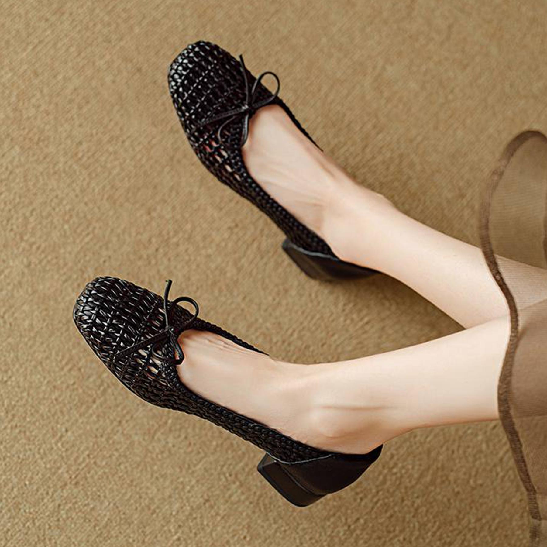 Krazing Pot Cow Skin Weaving Summer Size 41 Low Heels Party Shoes Women Square Toe Gladiator Butterfly-knot Hollow Out Pumps 35 слонова кістка
Krazing Pot Cow Skin Weaving Summer Size 41 Low Heels Party Shoes Women Square Toe Gladiator Butterfly-knot Hollow Out Pumps 35 слонова кістка