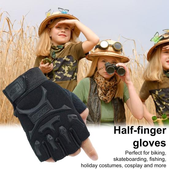 1 Pair Kids Half Finger Gloves Anti-Slip Sport Mittens Large Area Anti-Slip Design Elastic XL жовтий
1 Pair Kids Half Finger Gloves Anti-Slip Sport Mittens Large Area Anti-Slip Design Elastic XL жовтий