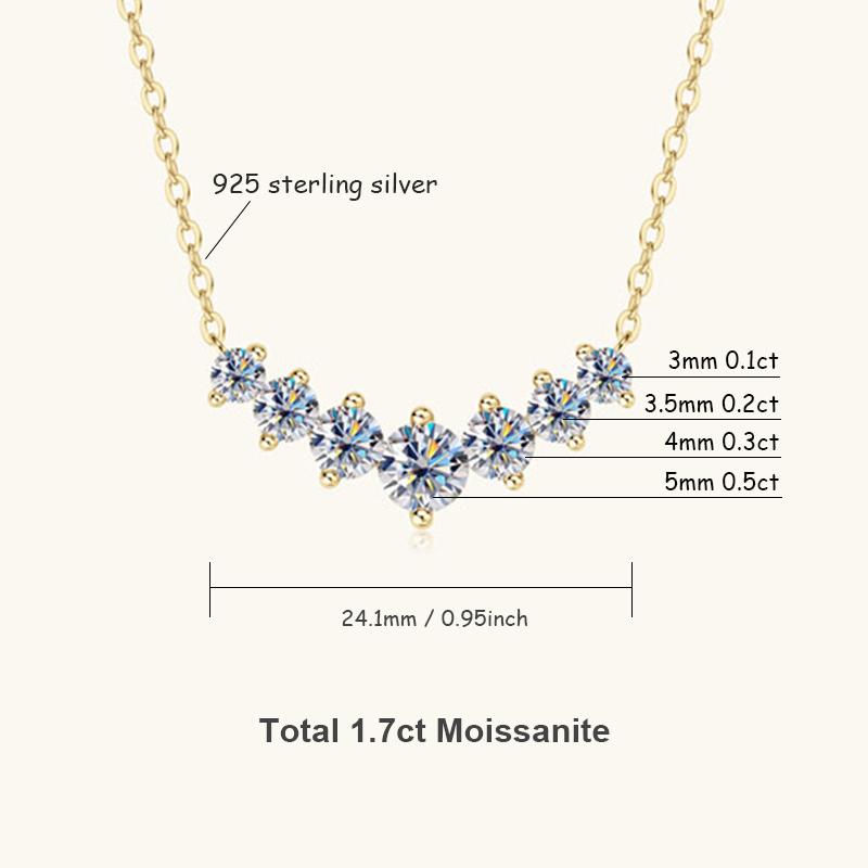 U-Smile Moissanite Necklace D VVS1 for Women D Color Sparkling Lab Diamon Luxury Necklaces 925 Silver with Certified 45-50cm
U-Smile Moissanite Necklace D VVS1 for Women D Color Sparkling Lab Diamon Luxury Necklaces 925 Silver with Certified 45-50cm