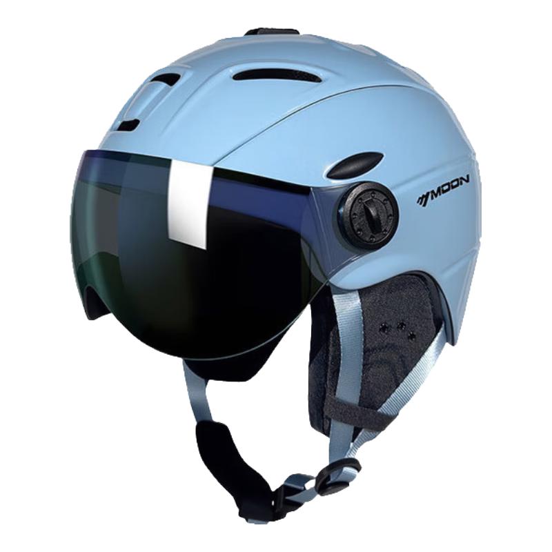 MOON Pro Ski Helmet with Integrated Goggles (Asian Fit, Unisex, Lightweight) L
MOON Pro Ski Helmet with Integrated Goggles (Asian Fit, Unisex, Lightweight) L