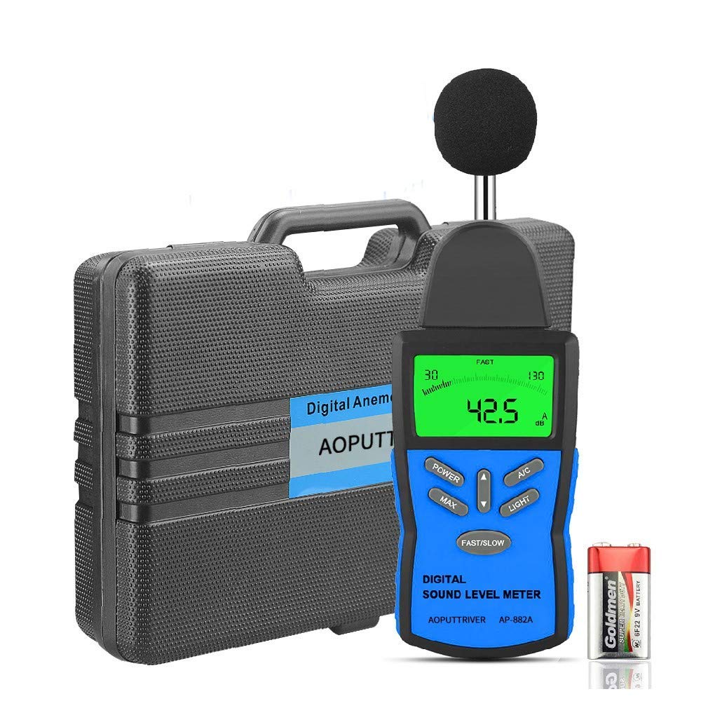 Digital Sound Level Noise Range with Digital LCD Bar Graph AP-882A Meter, Meter, 30-130dBA / 30-130dBc, Display, AC/DC Output, Backlight, (Batteries
Digital Sound Level Noise Range with Digital LCD Bar Graph AP-882A Meter, Meter, 30-130dBA / 30-130dBc, Display, AC/DC Output, Backlight, (Batteries