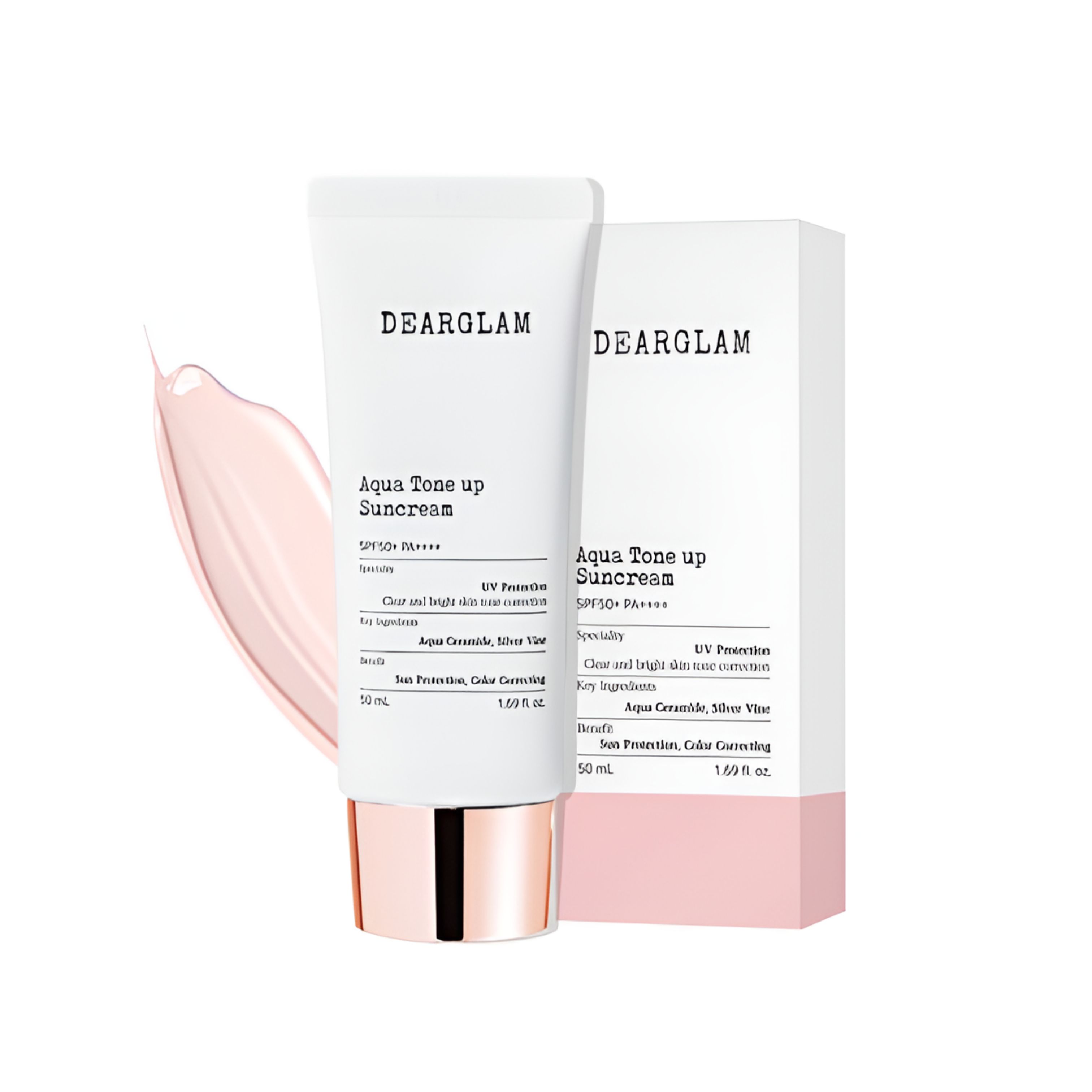 DearGlam Aqua Tone-Up Sunscreen SPF50+ PA++++ (50ml)
DearGlam Aqua Tone-Up Sunscreen SPF50+ PA++++ (50ml)
