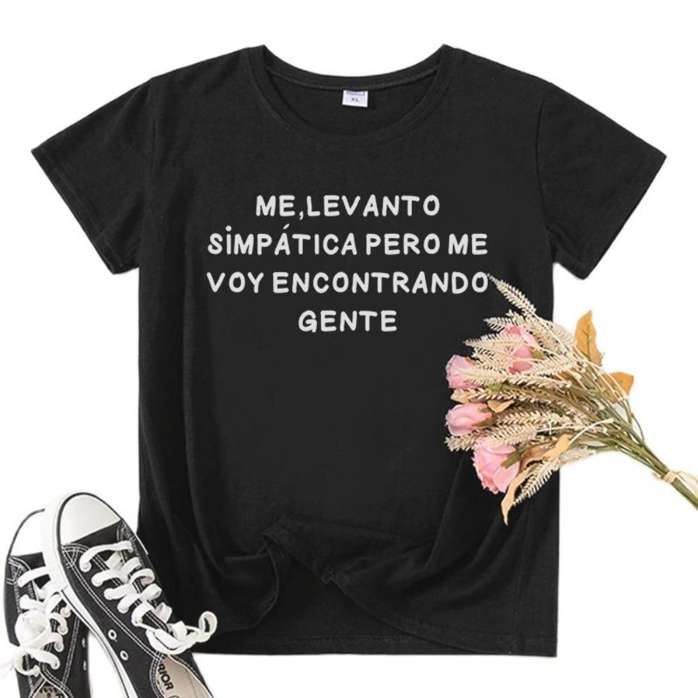 Fashion Spanish Women Tshirts Camiseta De Mujer Short Sleeve Tops Casual Cotton Women Tshirt Tee Women Clothes 4XL
Fashion Spanish Women Tshirts Camiseta De Mujer Short Sleeve Tops Casual Cotton Women Tshirt Tee Women Clothes 4XL