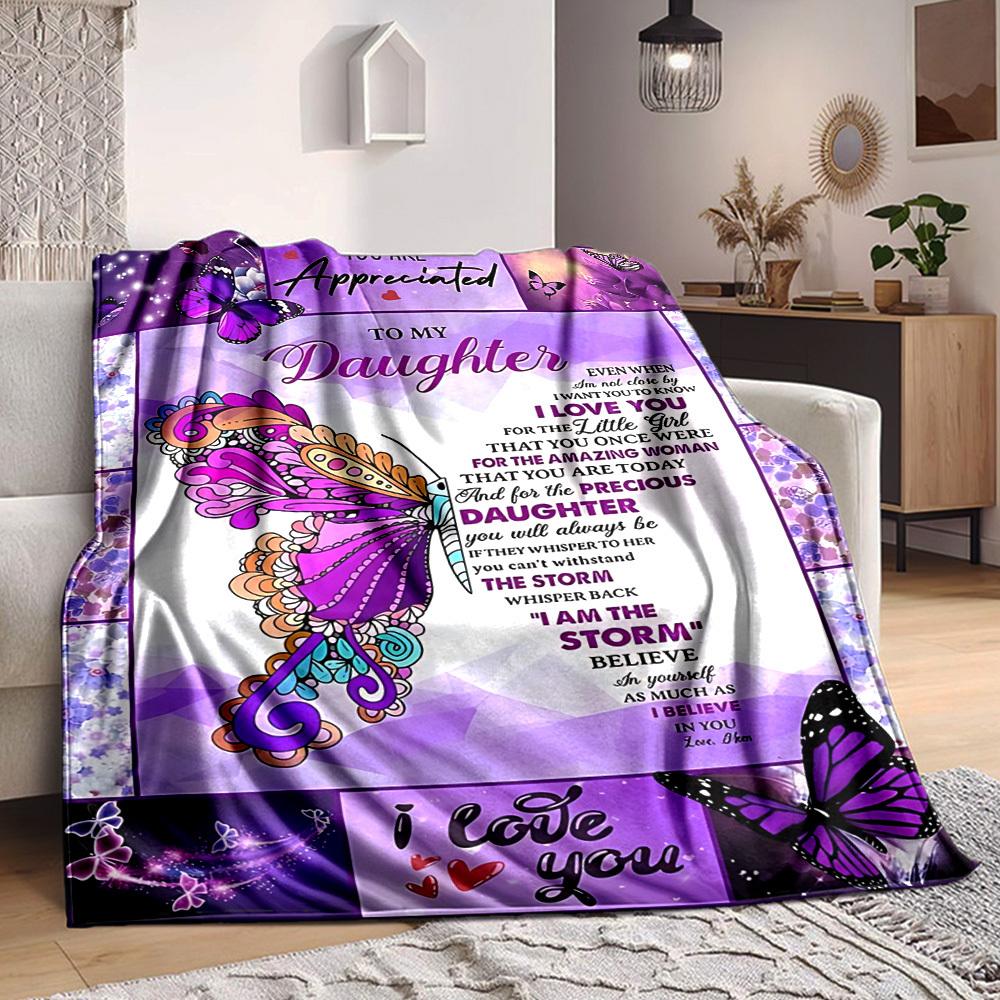 1pc Daughter Appreciation Quote Blanket - Perfect Gift for Birthdays, Christmas & Halloween- Soft, Warm & Versatile yy250909110 75x90cm
1pc Daughter Appreciation Quote Blanket - Perfect Gift for Birthdays, Christmas & Halloween- Soft, Warm & Versatile yy250909110 75x90cm