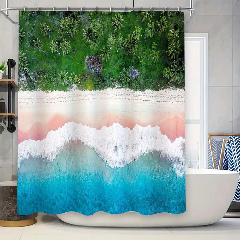 Ocean Wave Shower Curtain Coastal Blue Beach Themed Bathroom Decor Sea Landscape Waterproof Fabric Modern Style Home Decor W60H190(CM)-1 Pcs
Ocean Wave Shower Curtain Coastal Blue Beach Themed Bathroom Decor Sea Landscape Waterproof Fabric Modern Style Home Decor W60H190(CM)-1 Pcs