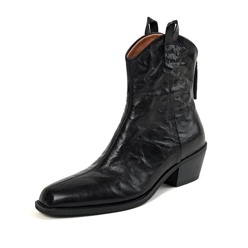 2024 Новые осенние женские сапоги с квадратным носком и толстым каблуком для женщин зимние ботильоны из натуральной кожи ботинки челси ковбойские сапоги 34 чёрный
2024 Новые осенние женские сапоги с квадратным носком и толстым каблуком для женщин зимние ботильоны из натуральной кожи ботинки челси ковбойские сапоги 34 чёрный
