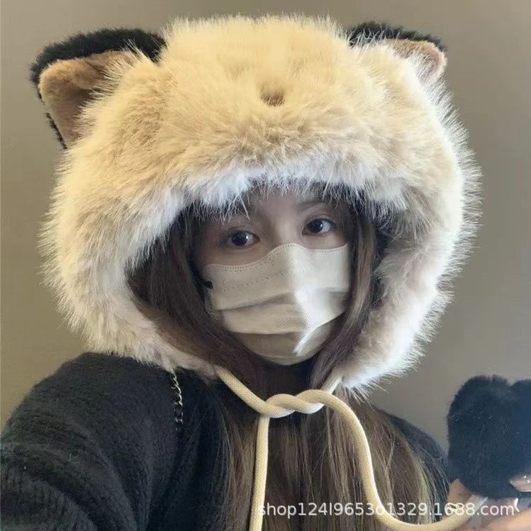 Cute fox ears plush hat scarf integrated women s winter cycling thickened warm ear protection One Size хакі
Cute fox ears plush hat scarf integrated women s winter cycling thickened warm ear protection One Size хакі