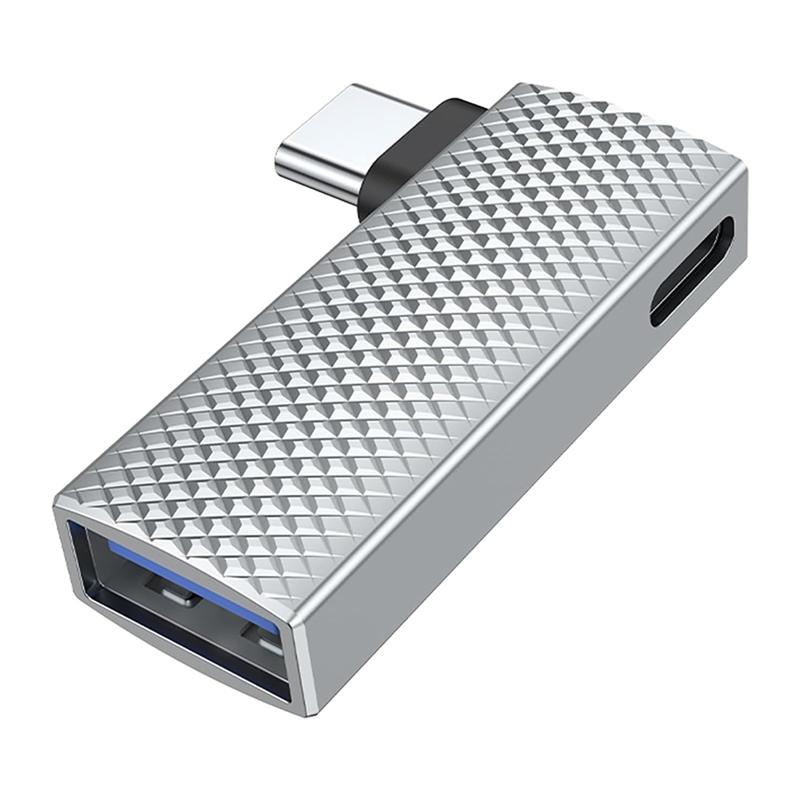 C-Convenient-2 In 1 USB C To USB 3.1 Adapter With 100W Type C Charging Port, Thunderbolt 4/3 OTG Converter For Steam Deck, Rog A срібний
C-Convenient-2 In 1 USB C To USB 3.1 Adapter With 100W Type C Charging Port, Thunderbolt 4/3 OTG Converter For Steam Deck, Rog A срібний