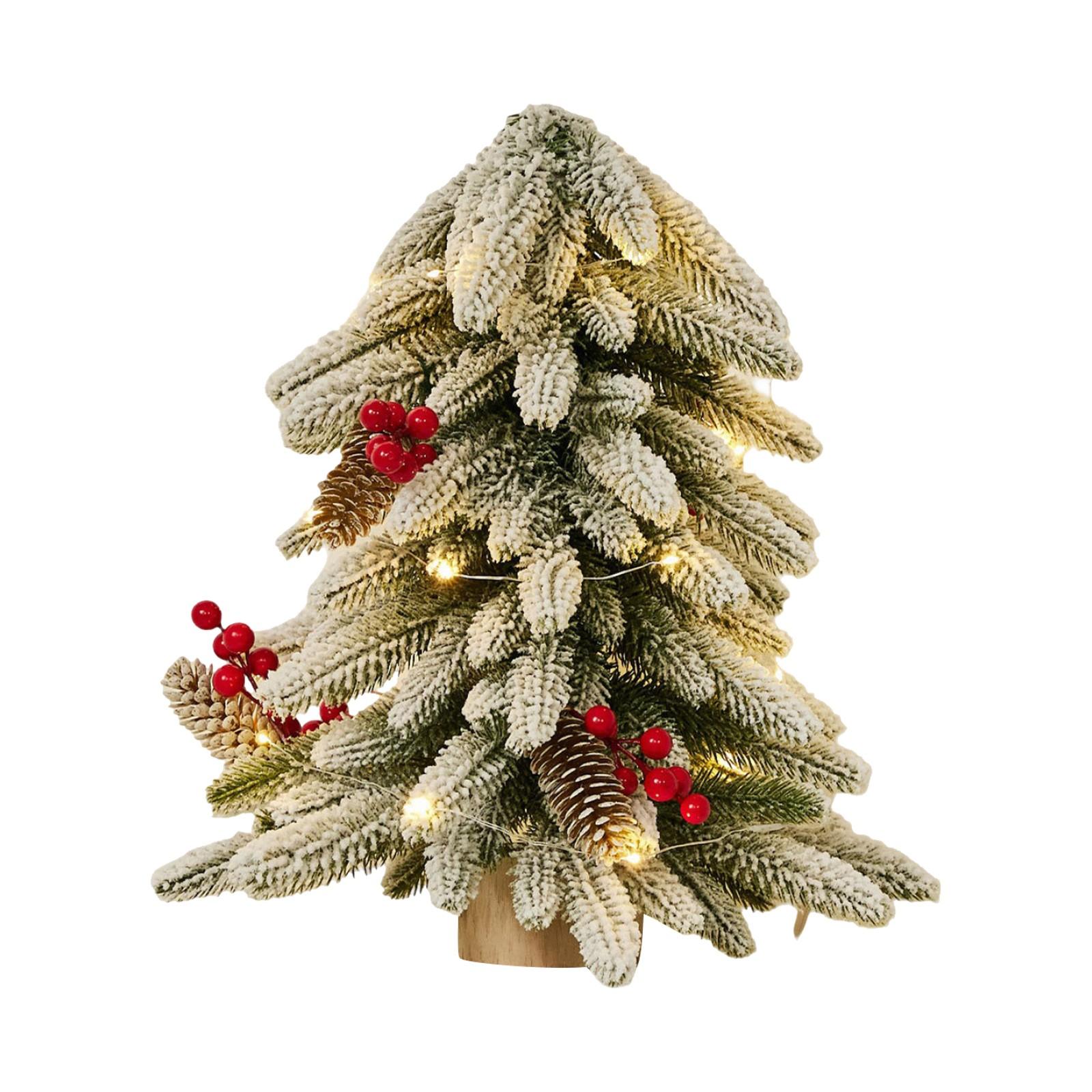 Рождественская елка перевернутая переплетная имитация Nobel 40CM маленькая елка настольное украшение-оригинальная цветная полоса лампа (с аксессуарами)