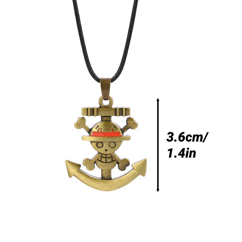 Cartoon Piece One Necklace Anime Peripheral Jewelry Alloy Pendant Unisex Gift Anchor
Cartoon Piece One Necklace Anime Peripheral Jewelry Alloy Pendant Unisex Gift Anchor