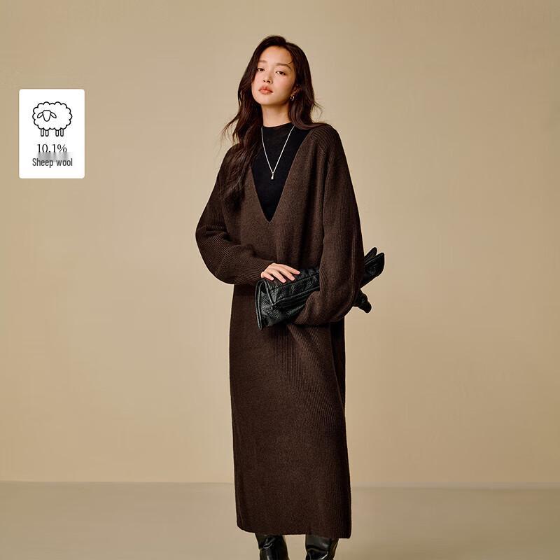 INMAN Премиальное трикотажное миди-платье с V-образным вырезом из смесовой шерсти XL
INMAN Премиальное трикотажное миди-платье с V-образным вырезом из смесовой шерсти XL