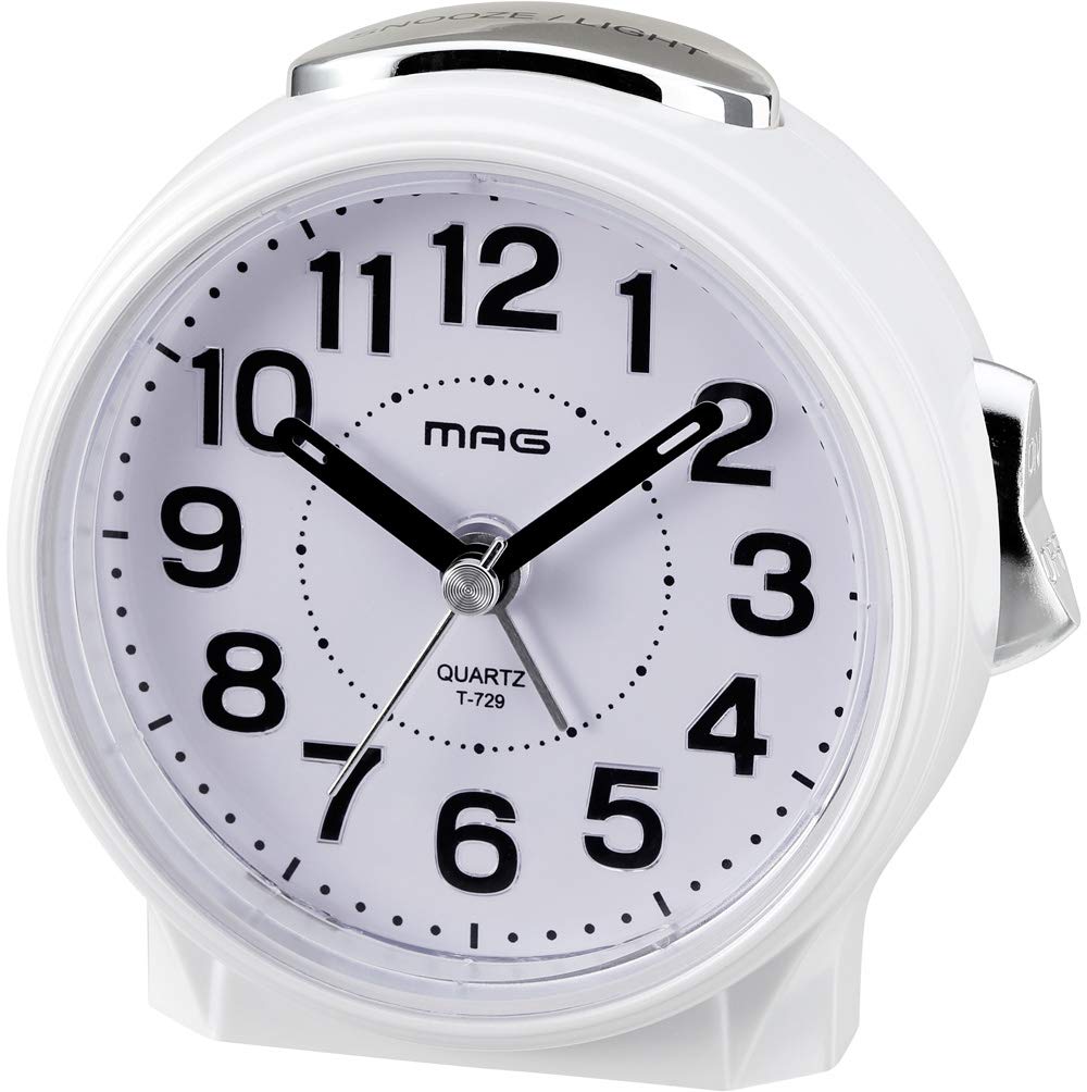MAG Будильник Настольные часы Аналоговые Бесшумные Непрерывные Секундная стрелка Электронный Звуковой Сигнализатор Повтор Свет Белый Синий Яркий Noah Precision T-729 WH-Z
MAG Будильник Настольные часы Аналоговые Бесшумные Непрерывные Секундная стрелка Электронный Звуковой Сигнализатор Повтор Свет Белый Синий Яркий Noah Precision T-729 WH-Z