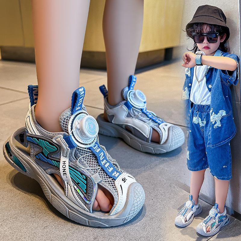Kids Gray Blue Breathable Mesh Closed Toe Sandals 26 синій
Kids Gray Blue Breathable Mesh Closed Toe Sandals 26 синій