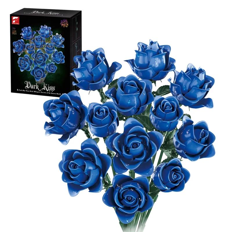 12 Blue Rose Flower Building Blocks Flower Bouquet Model Brick Home Decoration Adult Romantic Gift Children DIY Educational Toys
12 Blue Rose Flower Building Blocks Flower Bouquet Model Brick Home Decoration Adult Romantic Gift Children DIY Educational Toys