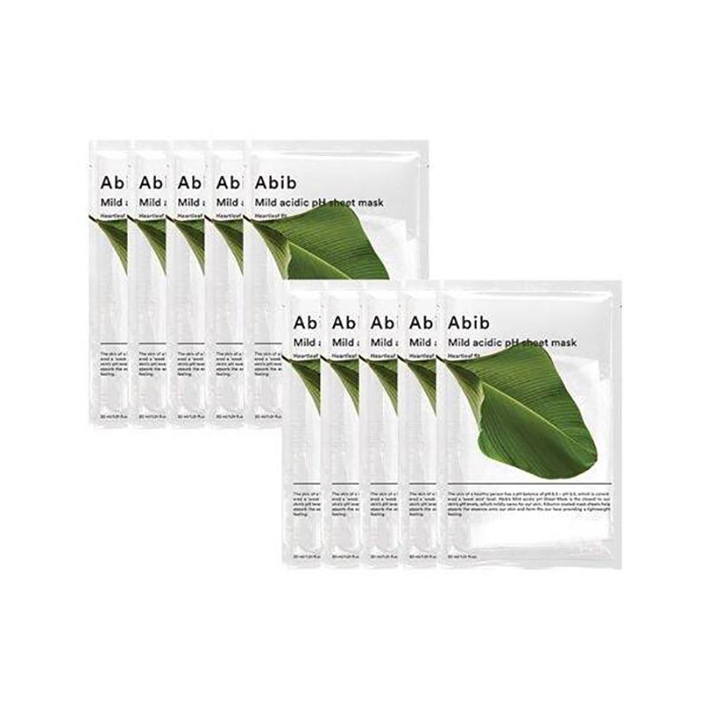 Abib Mild Acidic pH Sheet Mask Heartleaf Fit, 30mlx10Sheets 30ml(10EA)
Abib Mild Acidic pH Sheet Mask Heartleaf Fit, 30mlx10Sheets 30ml(10EA)