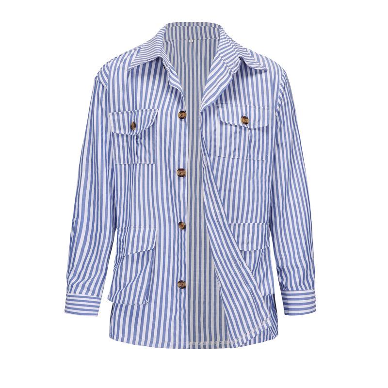 Men s Striped Multi-Pocket Long-Sleeve Cardigan Jacket for Spring and Autumn 5XL королівський синій колір
Men s Striped Multi-Pocket Long-Sleeve Cardigan Jacket for Spring and Autumn 5XL королівський синій колір