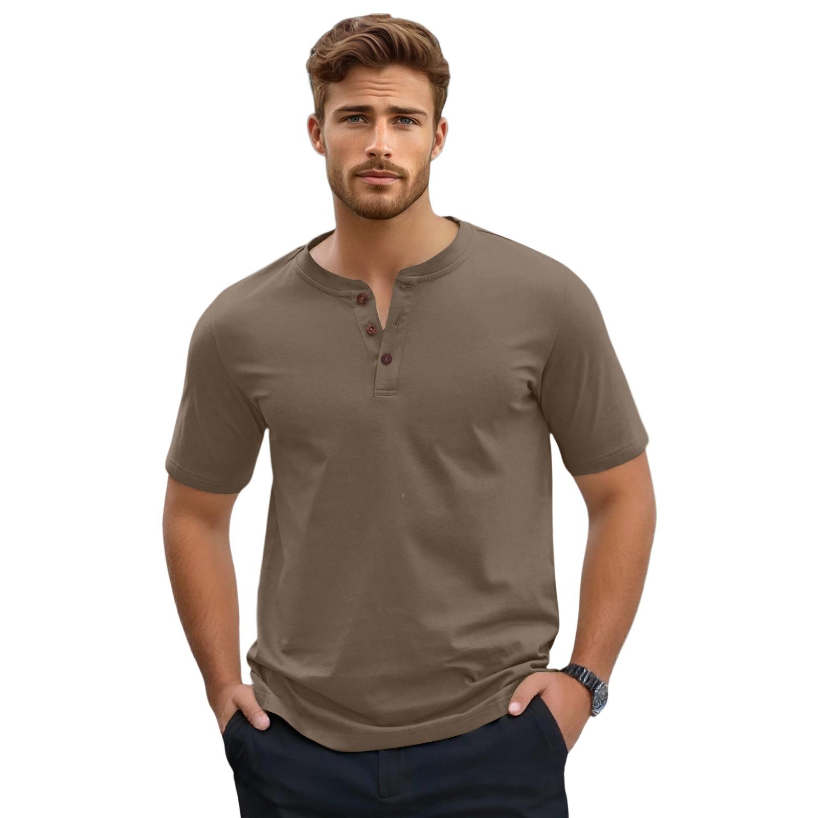 Мужская футболка с коротким рукавом на пуговицах L коричневый
Мужская футболка с коротким рукавом на пуговицах L коричневый