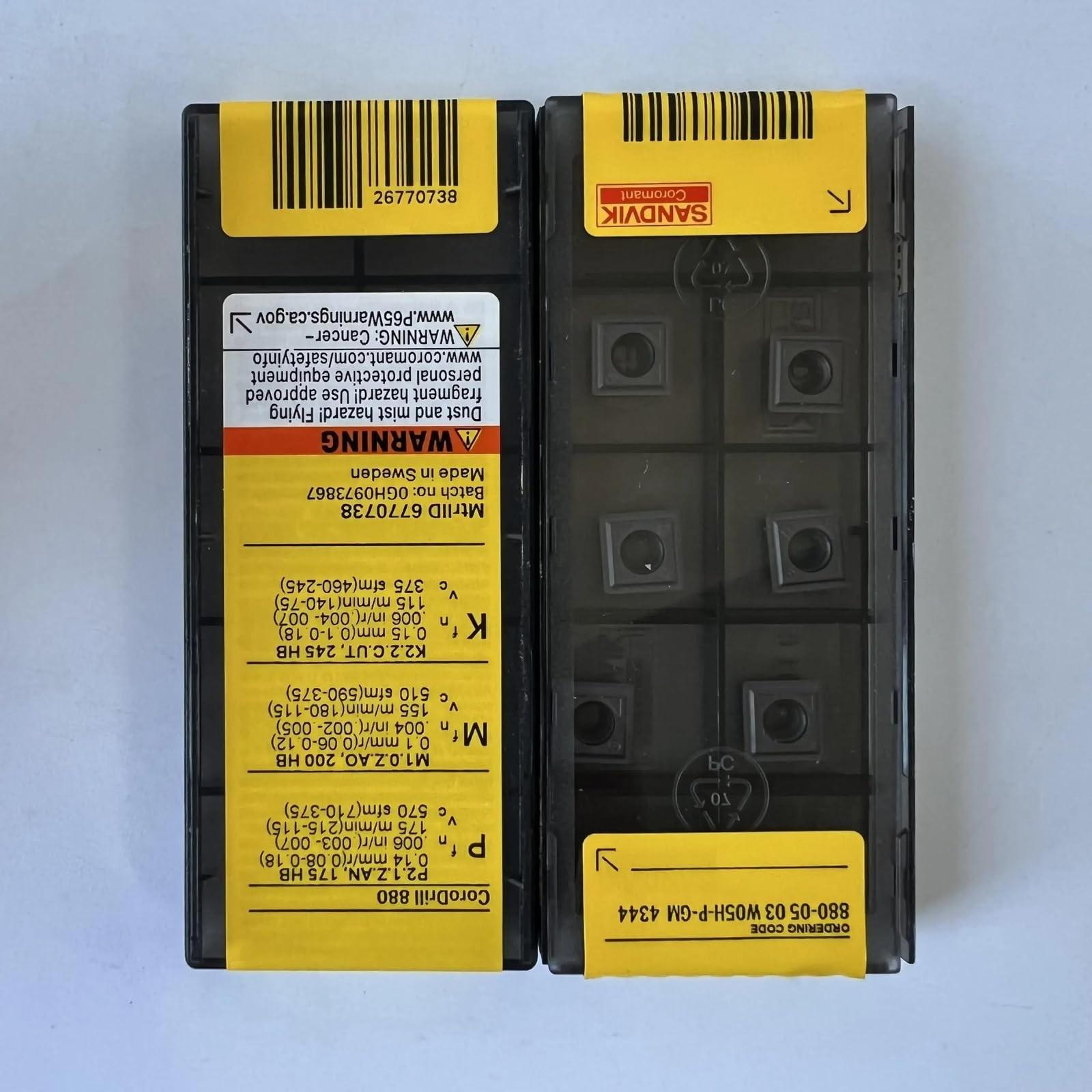 Original Sandvik / 880-0503W05H-P-GM 4344 /CARBIDE CNC blade too 10 Pcs
Original Sandvik / 880-0503W05H-P-GM 4344 /CARBIDE CNC blade too 10 Pcs