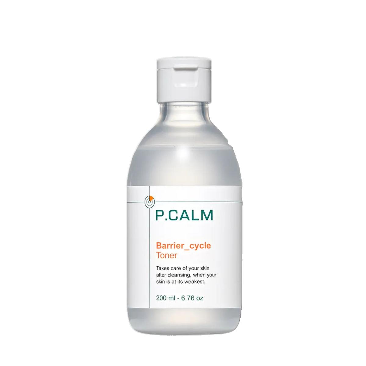 P.CALM Barrier Cycle Toner 200ml + Cotton Pads Set - Sebum Control & Soothing Facial Toner for Sensitive Skin
P.CALM Barrier Cycle Toner 200ml + Cotton Pads Set - Sebum Control & Soothing Facial Toner for Sensitive Skin