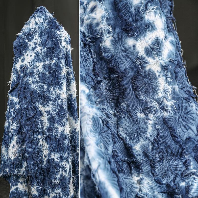 Blue White Tie Dye Cotton Linen Cloth with Tassel Handmade Plant Tie Dye Textured Floral Fabric Designer Apparel Fabric 50x140cm синій
Blue White Tie Dye Cotton Linen Cloth with Tassel Handmade Plant Tie Dye Textured Floral Fabric Designer Apparel Fabric 50x140cm синій