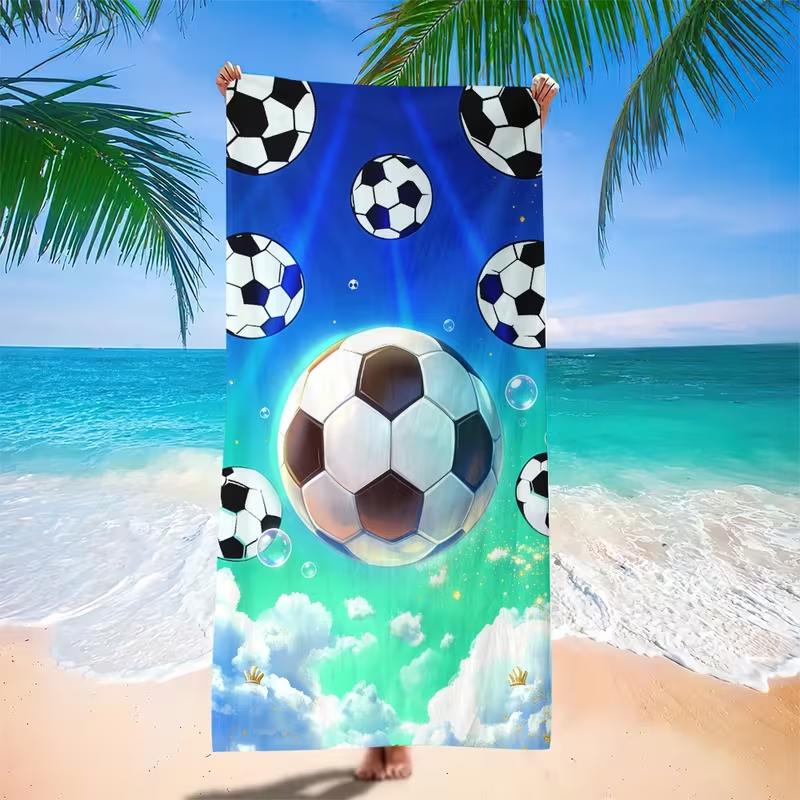 Green Camouflage Soccer Ball Beach Towel Soft Quick Dry Absorbent Swim Towel Large Beach Blanket for Sports Fan Summer Pool W40*H60(CM)
Green Camouflage Soccer Ball Beach Towel Soft Quick Dry Absorbent Swim Towel Large Beach Blanket for Sports Fan Summer Pool W40*H60(CM)