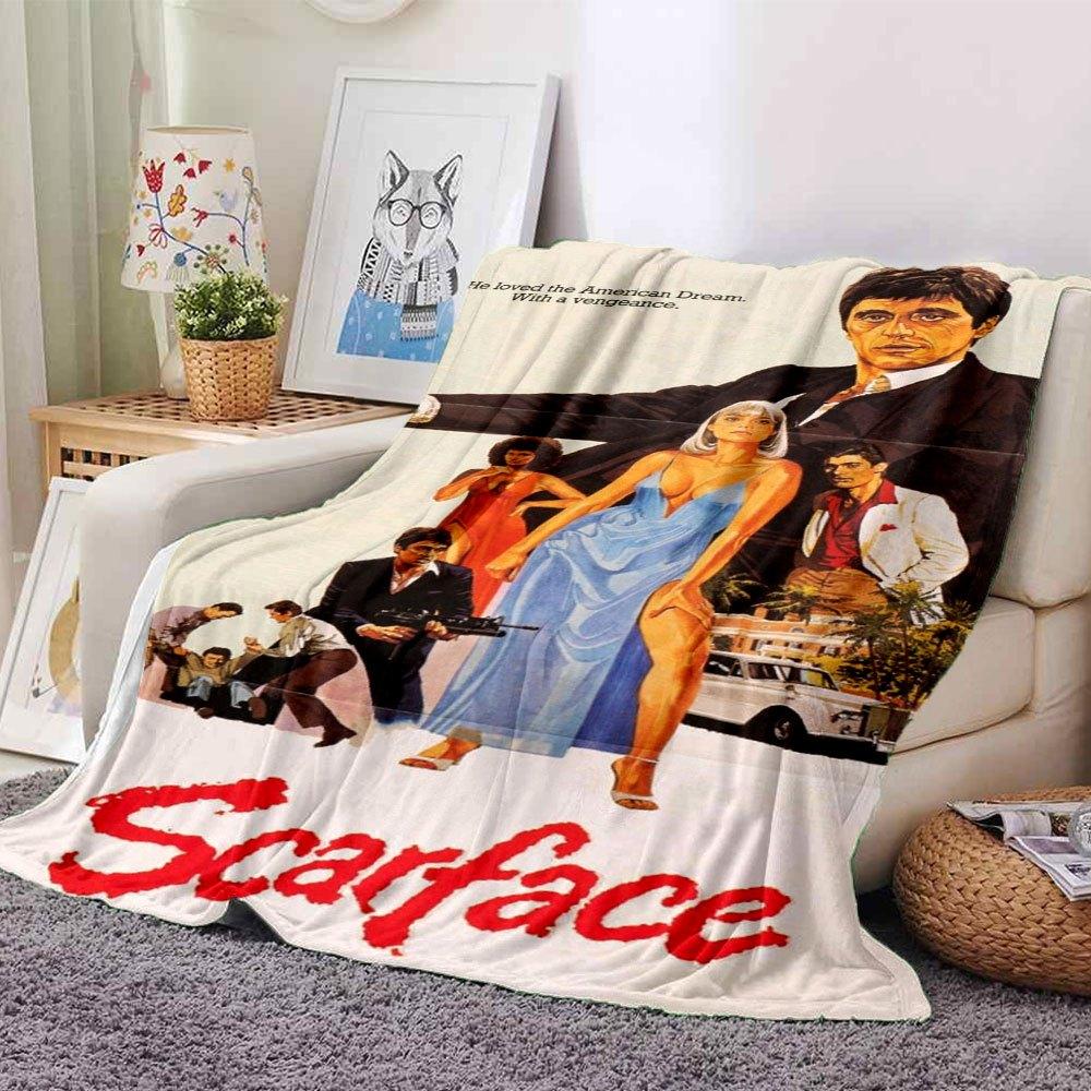 1pc Scarface-Inspired Flannel Blanket - Soft Cozy All-Season Throw for Bedroom, Sofa, Camping, Travel - Perfect Gift for Movie FansB54 80cmx120cm(31inx47in)
1pc Scarface-Inspired Flannel Blanket - Soft Cozy All-Season Throw for Bedroom, Sofa, Camping, Travel - Perfect Gift for Movie FansB54 80cmx120cm(31inx47in)