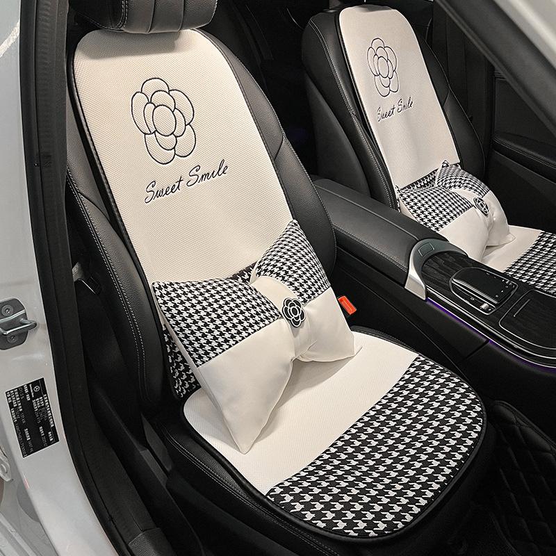 Car Cushion Ice Silk Breathable Camellia Four Seasons General Model Simple Waist Cushion Headrest Seat Cushion Set
Car Cushion Ice Silk Breathable Camellia Four Seasons General Model Simple Waist Cushion Headrest Seat Cushion Set