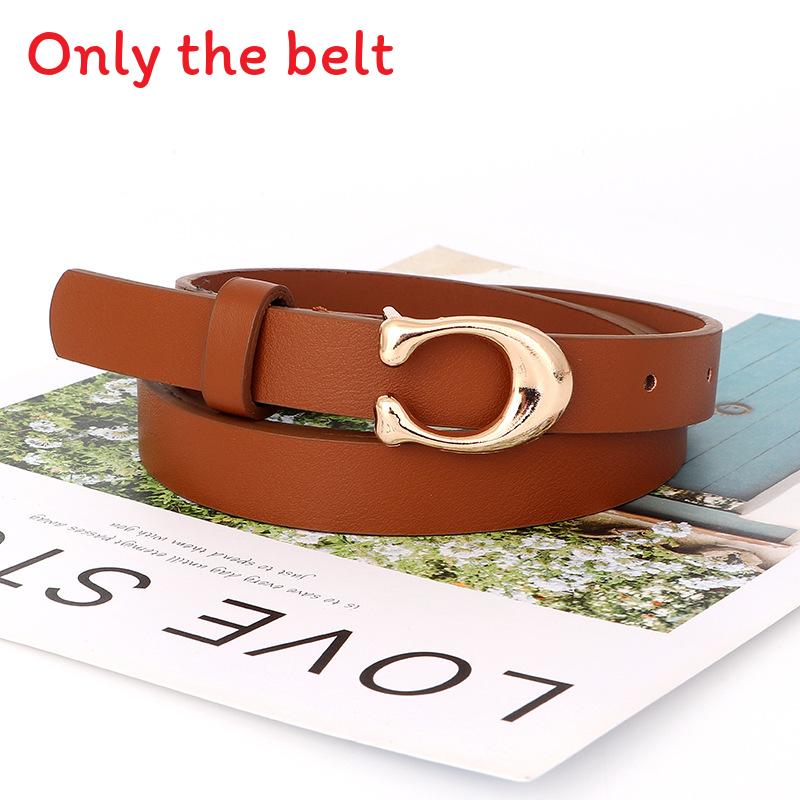 Pu Womens Leather Belt With C Alphabet Buckle Design For Office Wear Casual дубильна кора
Pu Womens Leather Belt With C Alphabet Buckle Design For Office Wear Casual дубильна кора