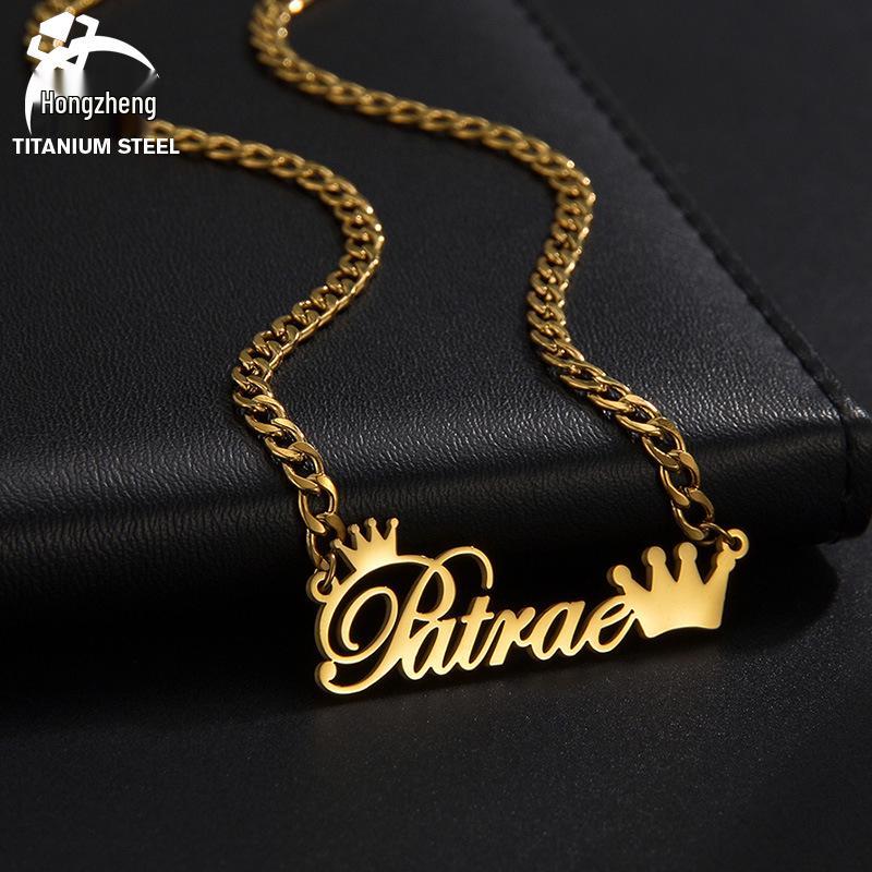 Personalized Stainless Steel Letter Pendant Necklace with Zircon for Christmas Gift Steel
Personalized Stainless Steel Letter Pendant Necklace with Zircon for Christmas Gift Steel