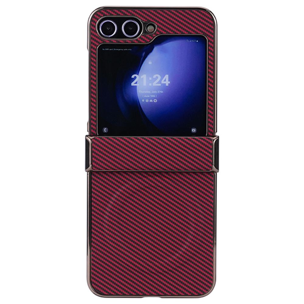 For Samsung Galaxy Z Flip5 5G Magnetic Case Hinge Protection Carbon Fiber Texture Leather+PC Electroplating Phone Cover F
For Samsung Galaxy Z Flip5 5G Magnetic Case Hinge Protection Carbon Fiber Texture Leather+PC Electroplating Phone Cover F