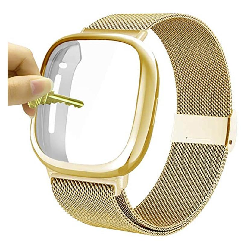 Миланский ремешок для Fitbit Versa 4 3 2 Lite, ремешок с TPU чехлом, защитной пленкой для экрана, бампером для металлического браслета для часов fitbit Sense2 fitbit versa 2 золотой
Миланский ремешок для Fitbit Versa 4 3 2 Lite, ремешок с TPU чехлом, защитной пленкой для экрана, бампером для металлического браслета для часов fitbit Sense2 fitbit versa 2 золотой