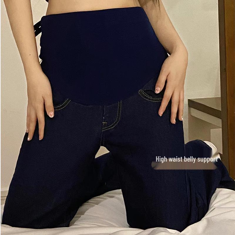 Versatile Velvet-Lined Maternity Jeans: Wide-Leg, Loose, Floor-Length with Belly Support for Trendy Moms Extra Large
Versatile Velvet-Lined Maternity Jeans: Wide-Leg, Loose, Floor-Length with Belly Support for Trendy Moms Extra Large