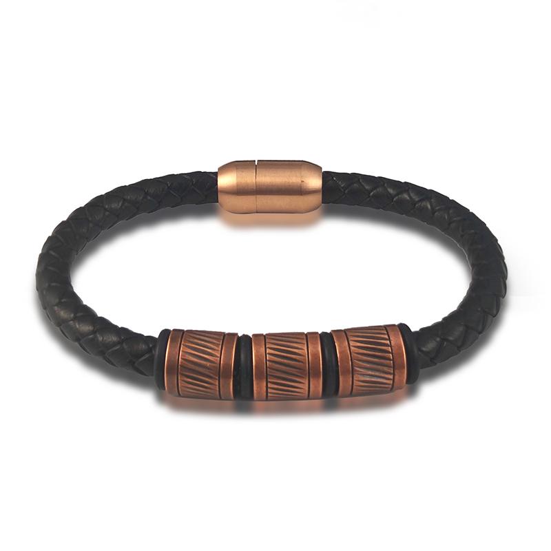 New Fashion Bronze Beaded Accessories Single Classic Leather Bracelet for Men High Quality Leather Bracelet Men Jewelry Gift 18.5cm
New Fashion Bronze Beaded Accessories Single Classic Leather Bracelet for Men High Quality Leather Bracelet Men Jewelry Gift 18.5cm
